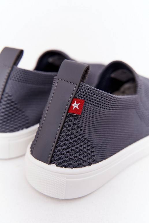 Laste jalanõud spordijalatsid Slip-On Big Star halli värvi