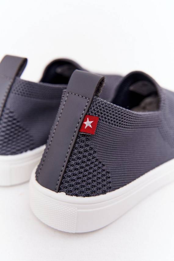 Laste jalanõud spordijalatsid Slip-On Big Star halli värvi