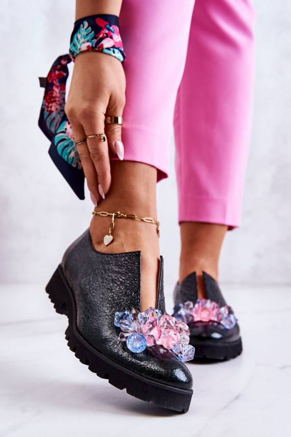 Elegantsed   jalatsid kaunistustega khakivärvi Cindy 