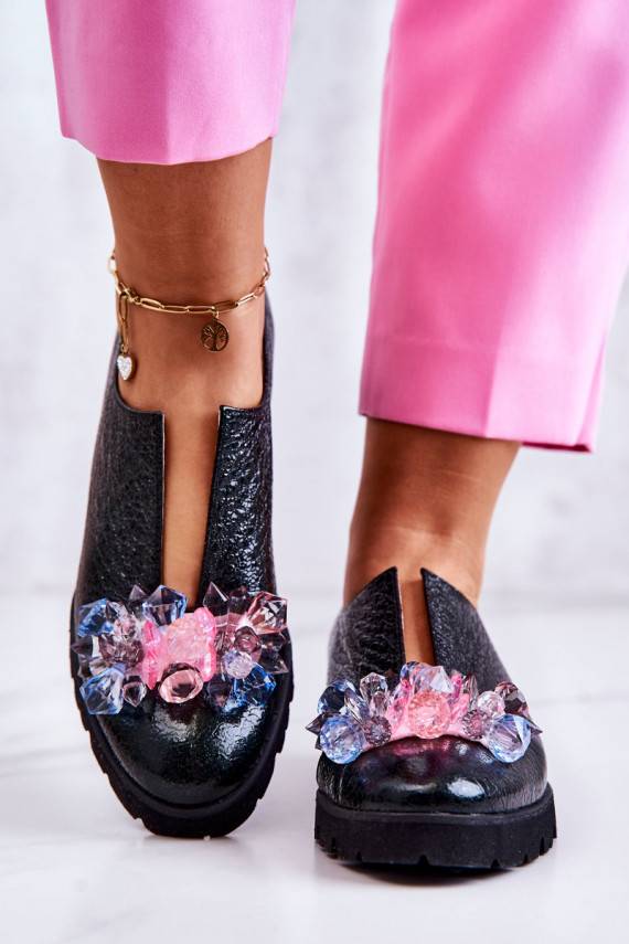 Elegantsed   jalatsid kaunistustega khakivärvi Cindy 