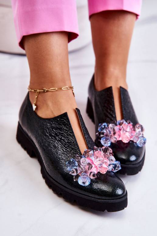 Elegantsed   jalatsid kaunistustega khakivärvi Cindy 