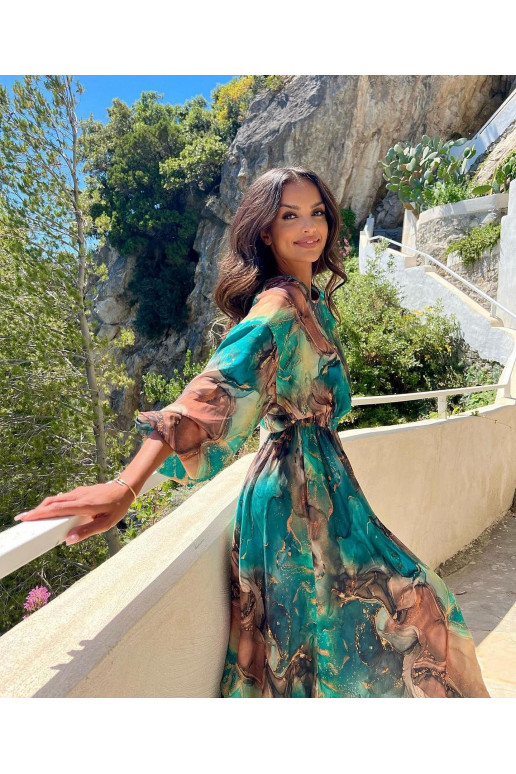 Roheline kleit Green Marble