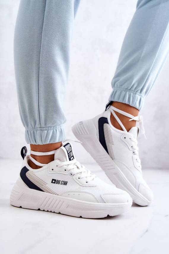 Moekad Sneakers tüüpi jalanõud spordijalatsid Big Star JJ274596 valget värvi