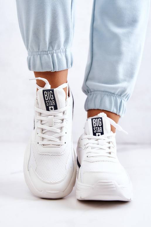 Moekad Sneakers tüüpi jalanõud spordijalatsid Big Star JJ274596 valget värvi