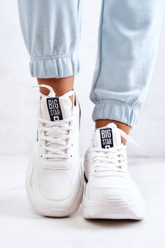 Moekad Sneakers tüüpi jalanõud spordijalatsid Big Star JJ274596 valget värvi