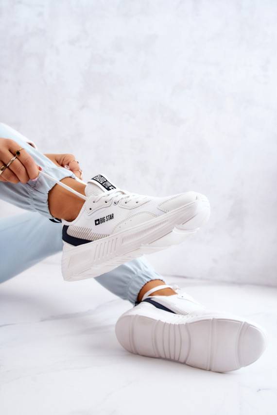 Moekad Sneakers tüüpi jalanõud spordijalatsid Big Star JJ274596 valget värvi