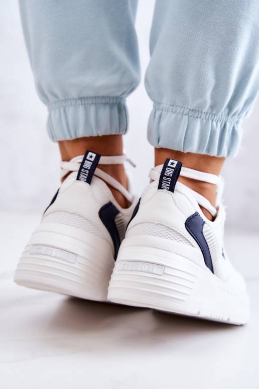 Moekad Sneakers tüüpi jalanõud spordijalatsid Big Star JJ274596 valget värvi