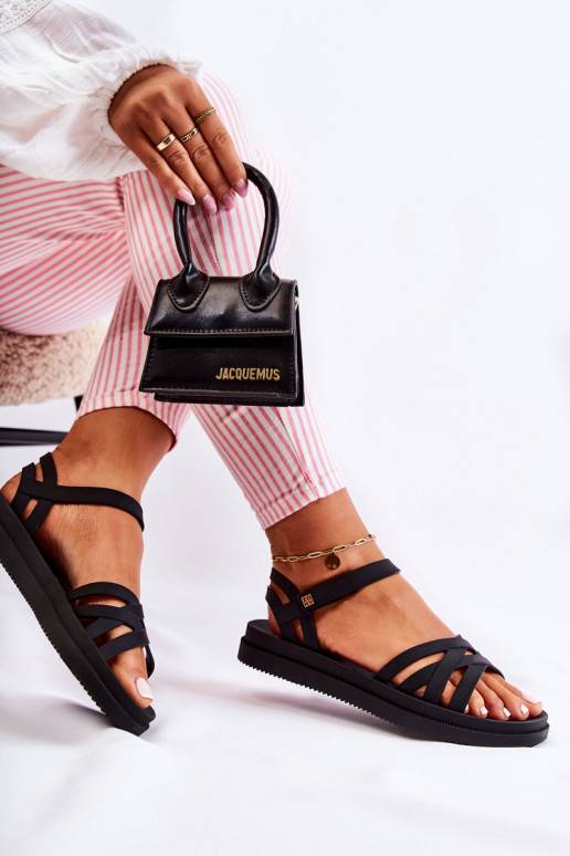 Pachnące Naistesandaalid krõpsudega kinnitatav  JJ285068 mustad