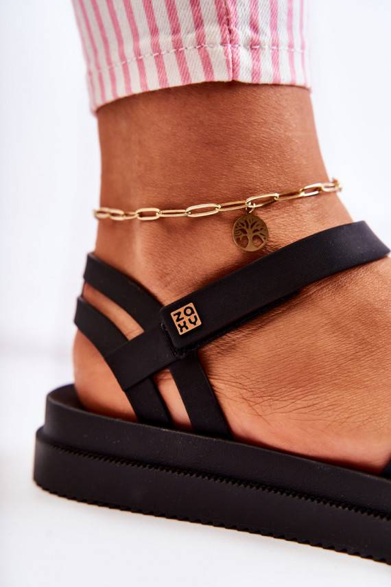 Pachnące Naistesandaalid krõpsudega kinnitatav  JJ285068 mustad