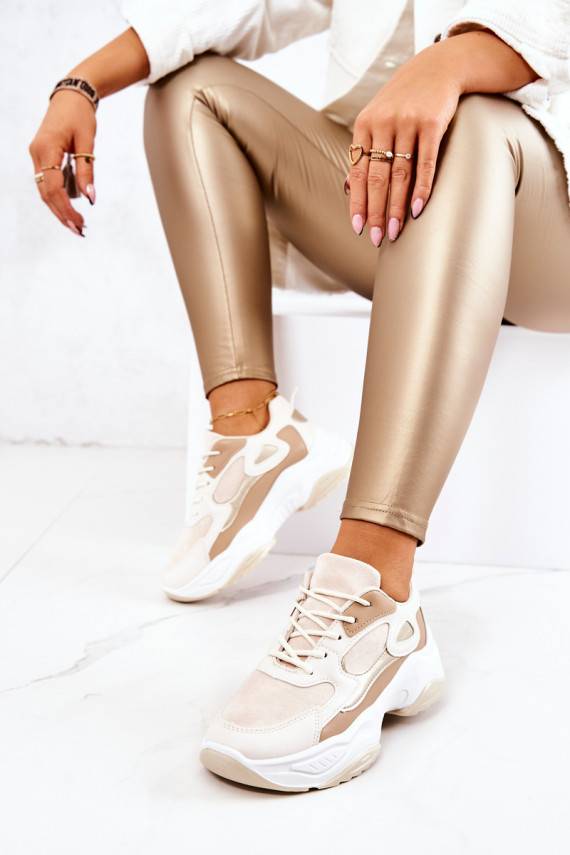 Sportliku stiiliga jalanõud Sneakers tüüpi jalanõud beeži värvi Retroque
