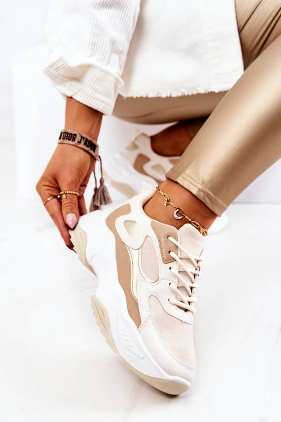 Sportliku stiiliga jalanõud Sneakers tüüpi jalanõud beeži värvi Retroque