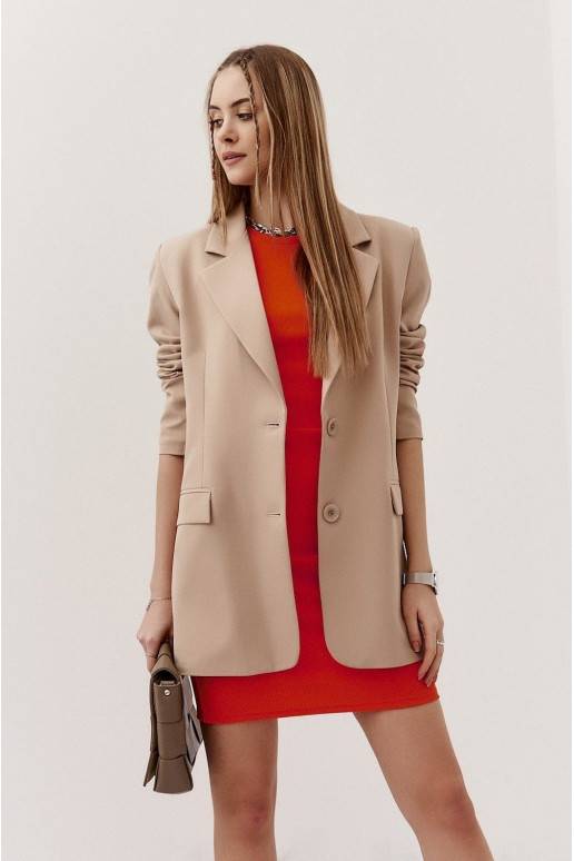 Naiste jope oversize cappuccino värvid 225101 Naiste jope oversize cappuccino värvid 225101