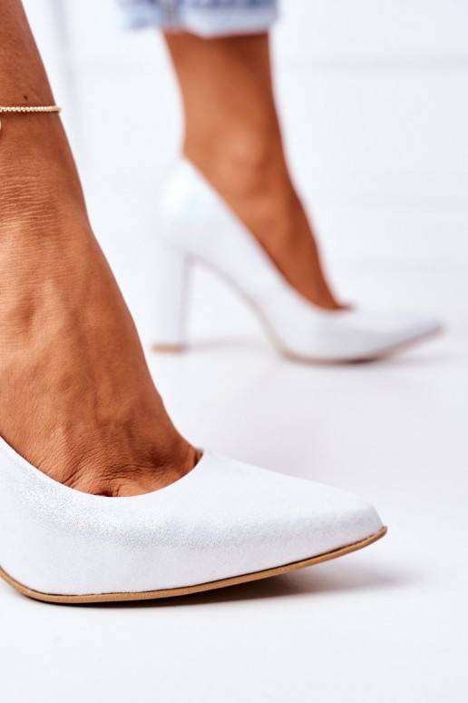 Satiinist Kingad  Shoes 2453 Hõbedat värvi