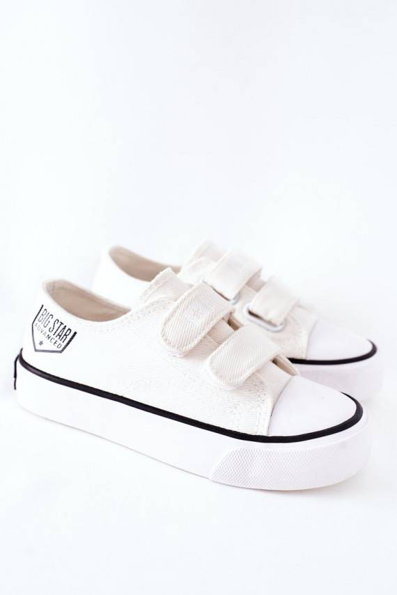 Laste vabaajajalatsid krõpsudega kinnitatav Big Star FF374061 valget värvi