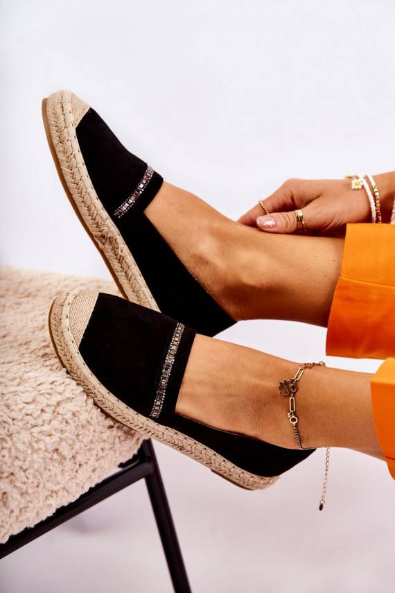 Klassikalise mudeli    espadrillid mustad Cersei