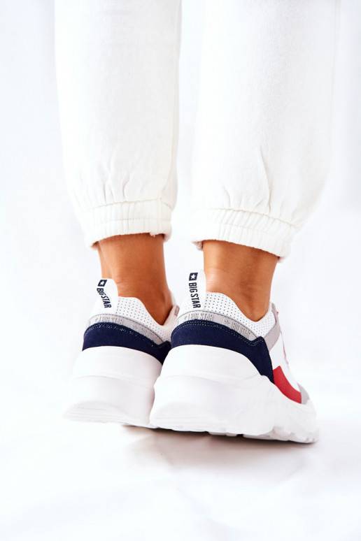 Sportliku stiiliga jalanõud Sneakers tüüpi jalanõud Big Star II274283 valget värvi