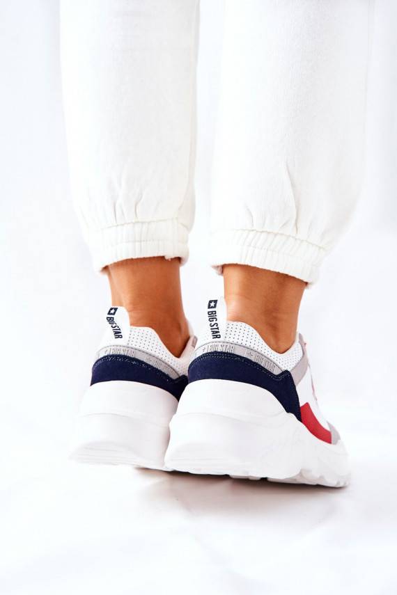 Sportliku stiiliga jalanõud Sneakers tüüpi jalanõud Big Star II274283 valget värvi