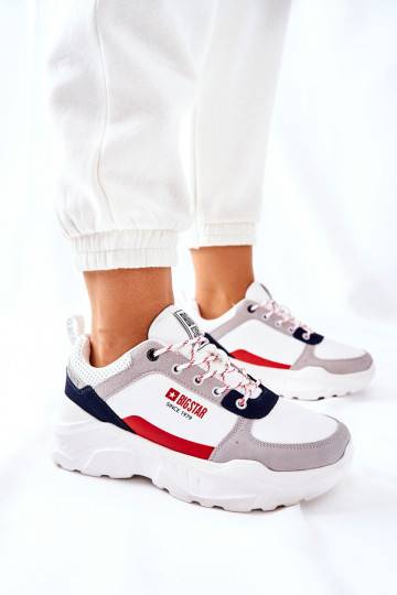 Sportliku stiiliga jalanõud Sneakers tüüpi jalanõud Big Star II274283 valget värvi 2