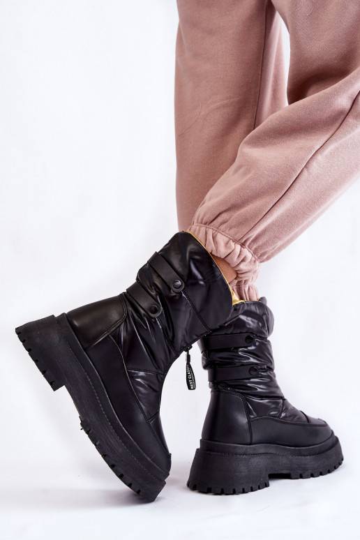    nööpidega lumesaapad tõmblukuga mustad Moira