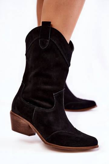 seemisnakhsed pika säärega saapad Shoes mustad
