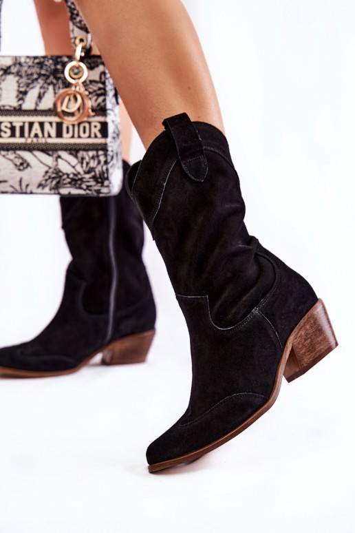 seemisnakhsed pika säärega saapad Shoes mustad