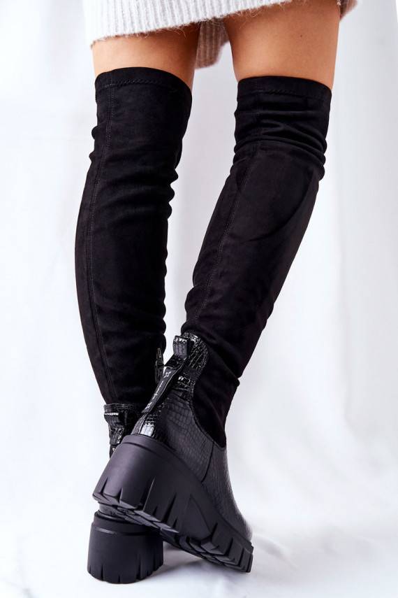   pika säärega saapad   mustad 05260-01 