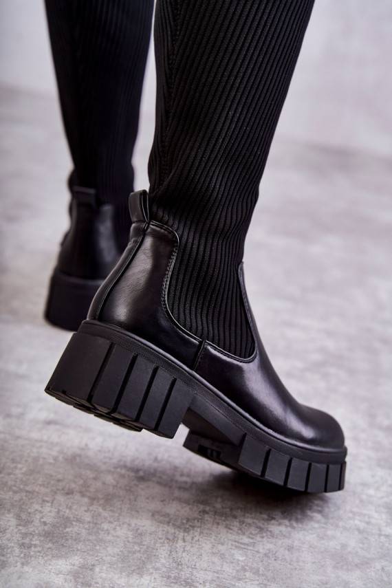    pika säärega saapad säärsaapad mustad Austin