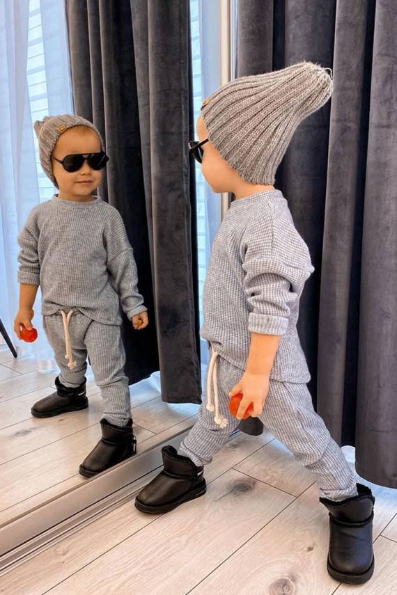 Nööpidega lumesaapad mustad Frosty