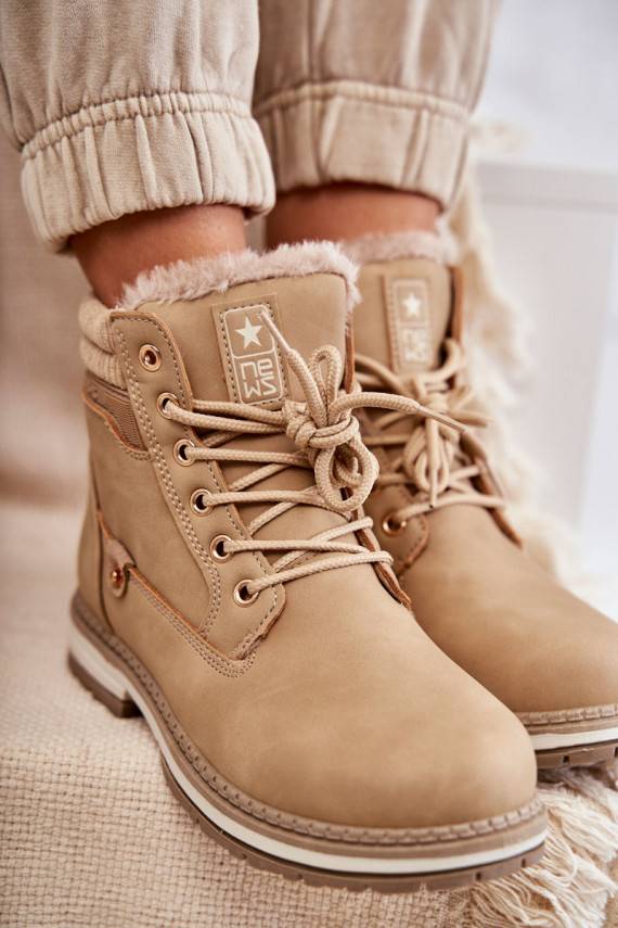   voodriga Naiste poolsaapad jalanõud Ciemny elevandiluu värvi Liv