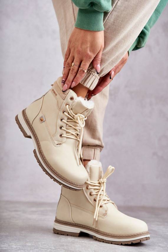   voodriga Naiste poolsaapad jalanõud beeži värvi Liv