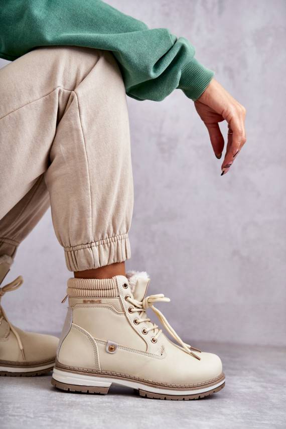   voodriga Naiste poolsaapad jalanõud beeži värvi Liv