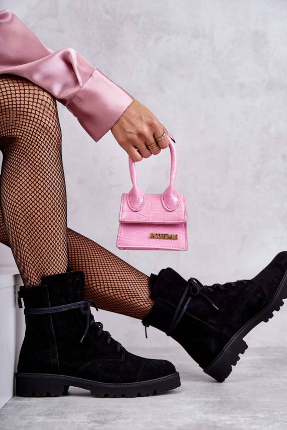 seemisnakhsed Naiste poolsaapad tõmblukuga Nicole 2754 mustad