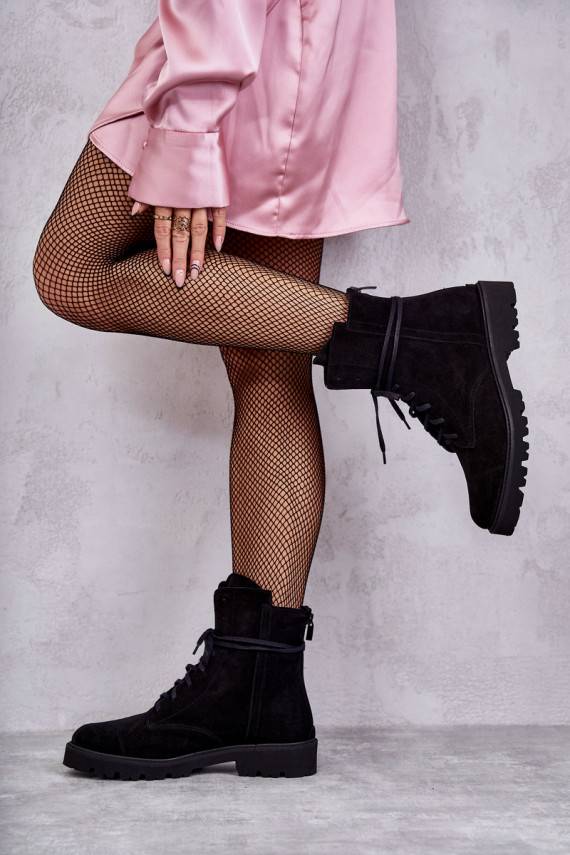 seemisnakhsed Naiste poolsaapad tõmblukuga Nicole 2754 mustad