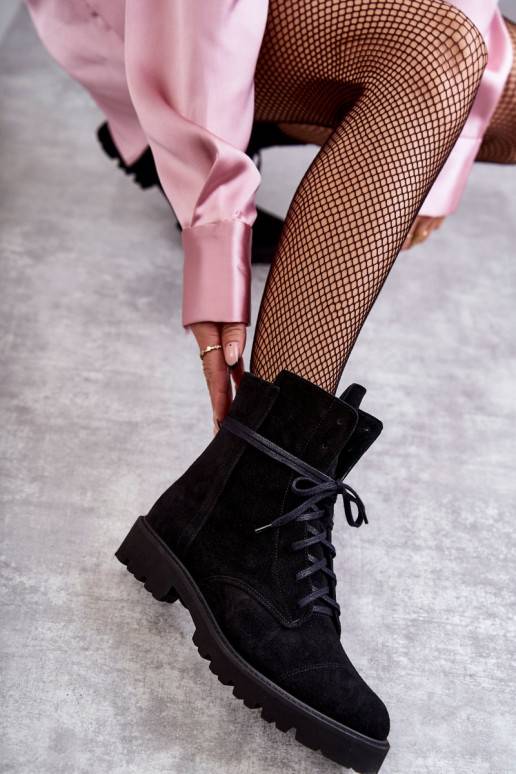 seemisnakhsed Naiste poolsaapad tõmblukuga Nicole 2754 mustad