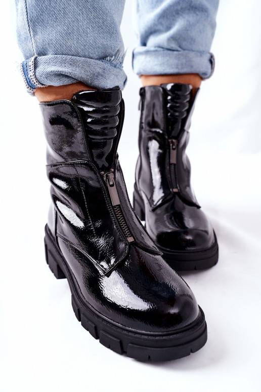   Naiste poolsaapad mustad jalanõud Nobleford