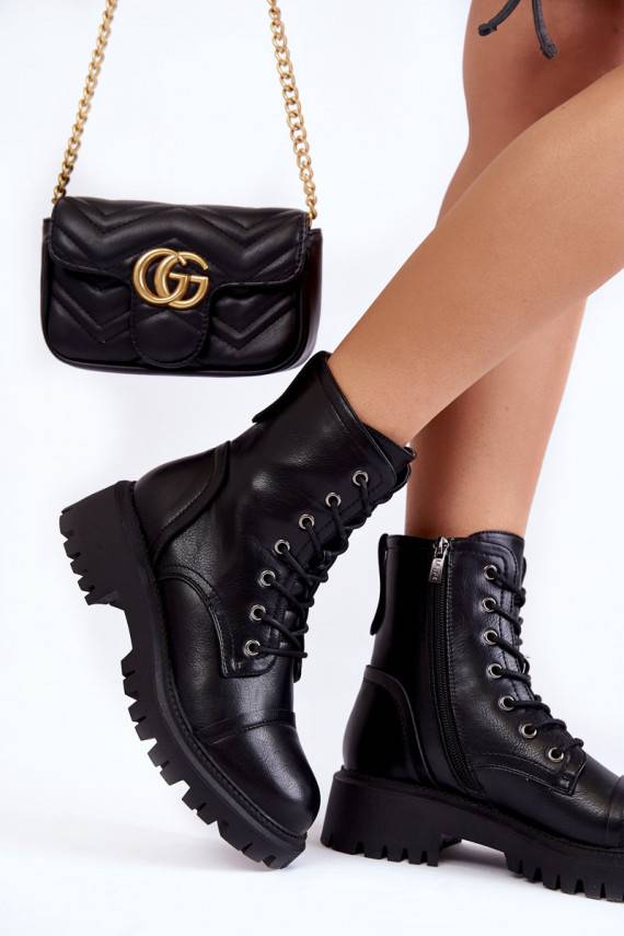   voodriga Naiste nöörsaapad La.Fi 250044B-PU mustad