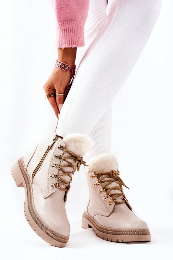   voodriga Naiste poolsaapad beeži värvi Khaleni