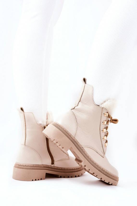   voodriga Naiste poolsaapad beeži värvi Khaleni