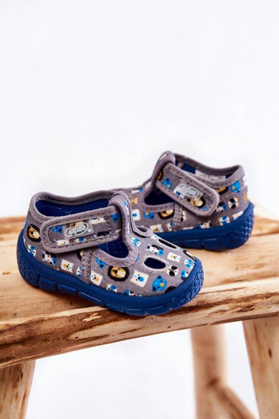 jalanõud sussid Befado Zwierzątka 533P020 Halli värvi