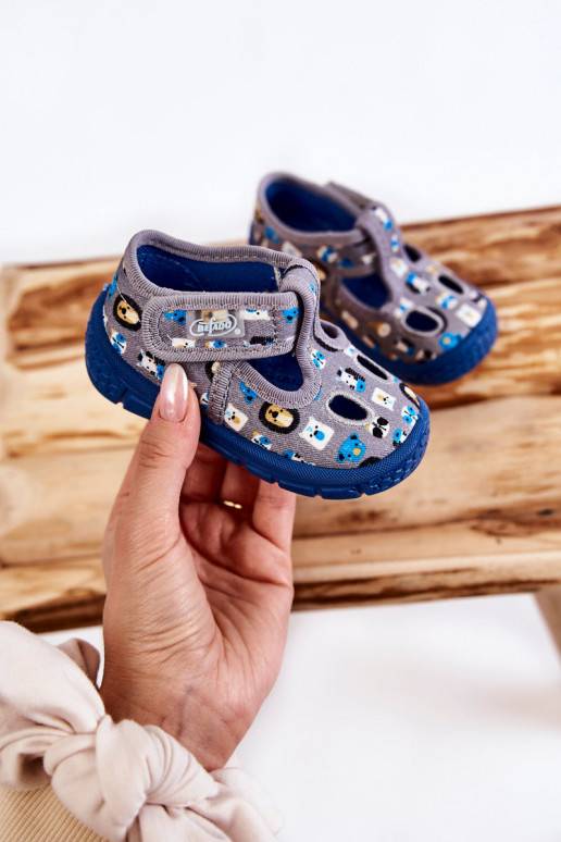 jalanõud sussid Befado Zwierzątka 533P020 Halli värvi