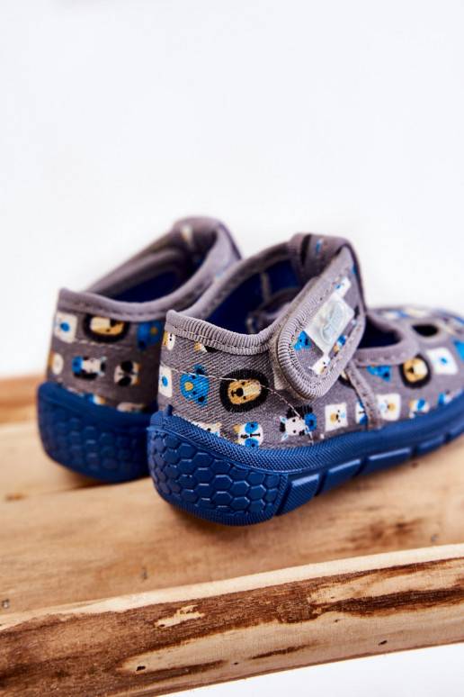 jalanõud sussid Befado Zwierzątka 533P020 Halli värvi