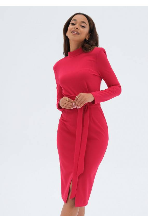 Lucia - Punast värvi MIDI  kleit