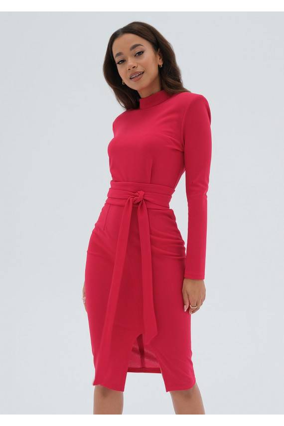 Lucia - Punast värvi MIDI  kleit