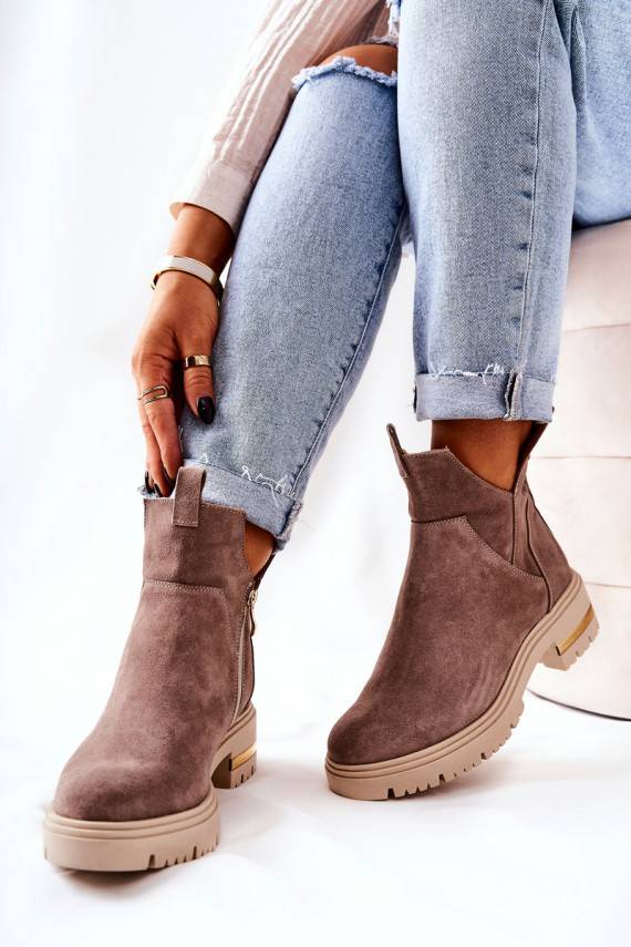 Naiste poolsaapad voodriga Cut Out  Tanya