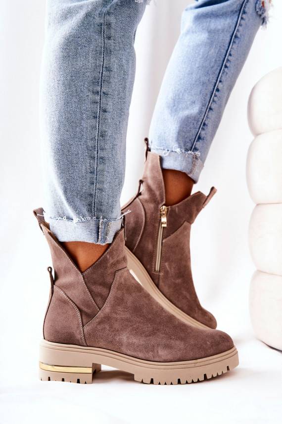 Naiste poolsaapad voodriga Cut Out  Tanya