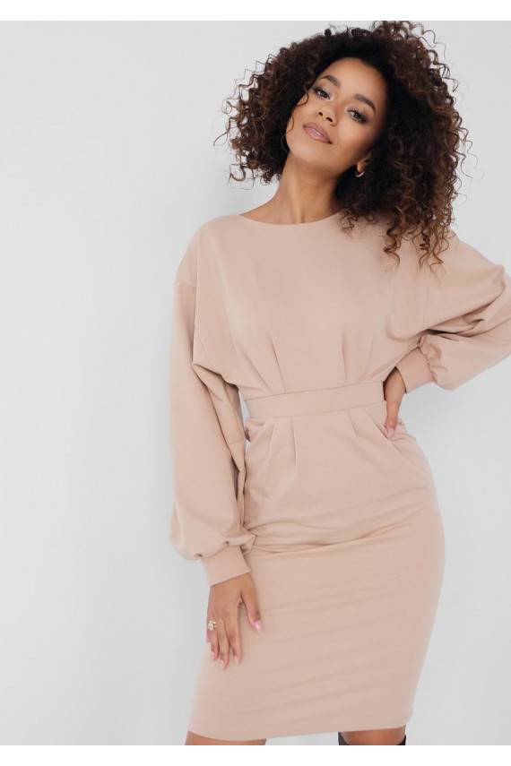 Malva - Beež midi kleit