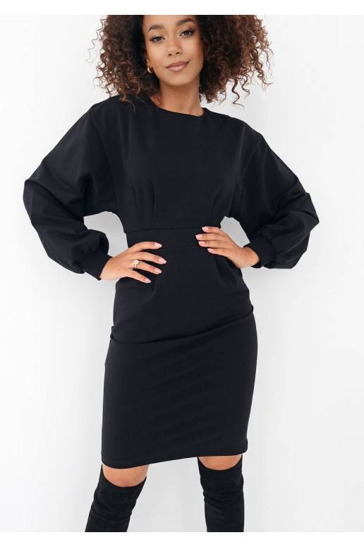 Malva - Must midi kleit Malva - Must midi kleit