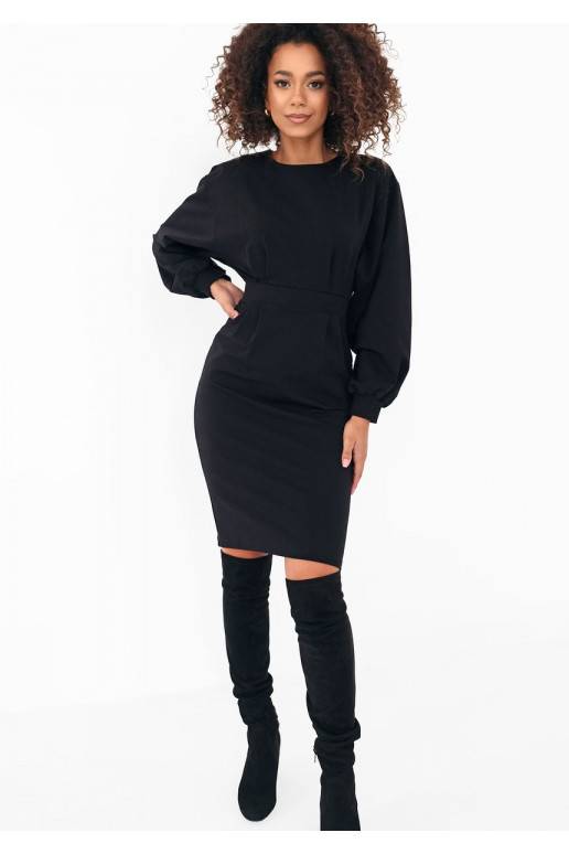Malva - Must midi kleit Malva - Must midi kleit