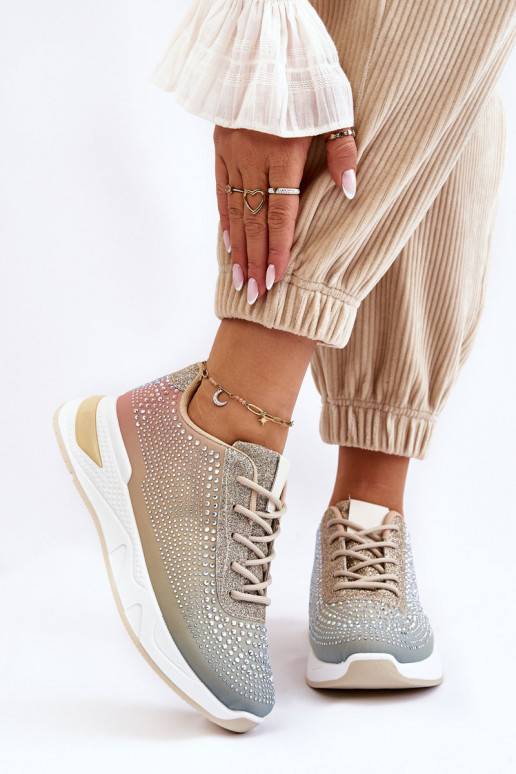 Sneakers tüüpi jalanõud säravate kristallidega Mitmevärvilised Raiden