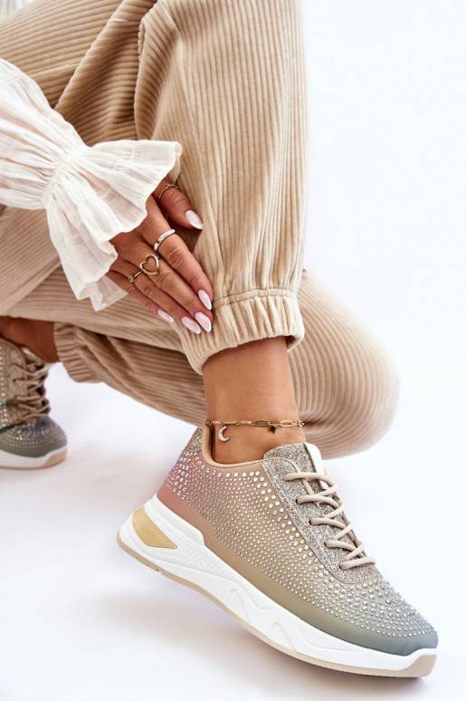 Sneakers tüüpi jalanõud säravate kristallidega Mitmevärvilised Raiden   Sneakers tüüpi jalanõud säravate kristallidega Mitmevärvilised Raiden